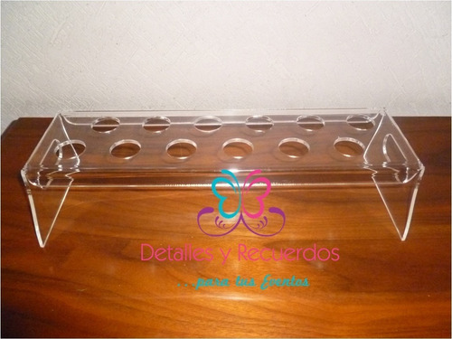 Base Porta Conos Acrílico Chico Candy Bar Mesa Dulces 1pz
