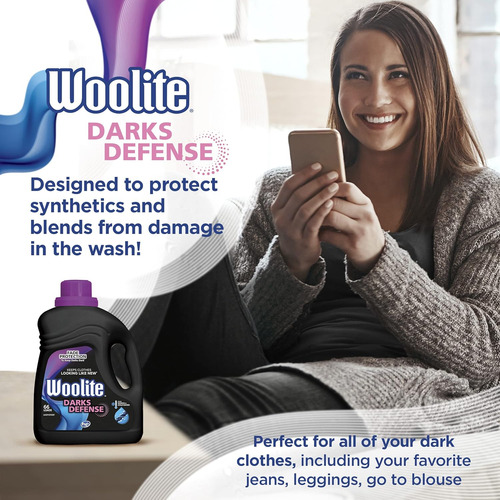 Detergente Woolite Prendas Oscuras, 66 Cargas, 100 Oz