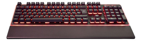 Teclado gamer Cougar Core QWERTY español España color negro con luz 8 colores