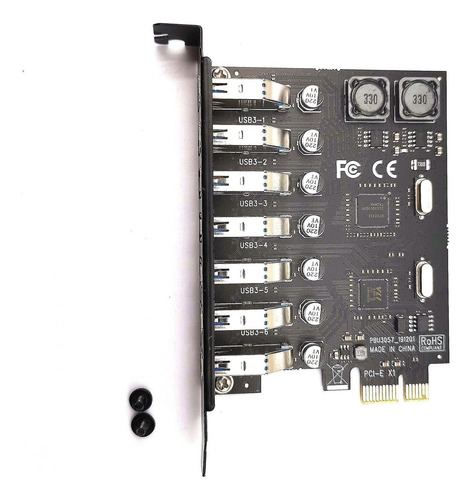 Tarjeta De Expansión Pci-e Devmo Usb 30 7 Puertos Usb 30