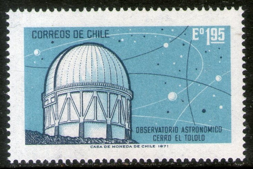 Chile Serie X 1 Sello Mint Observatorio Cerro El Tololo 1971