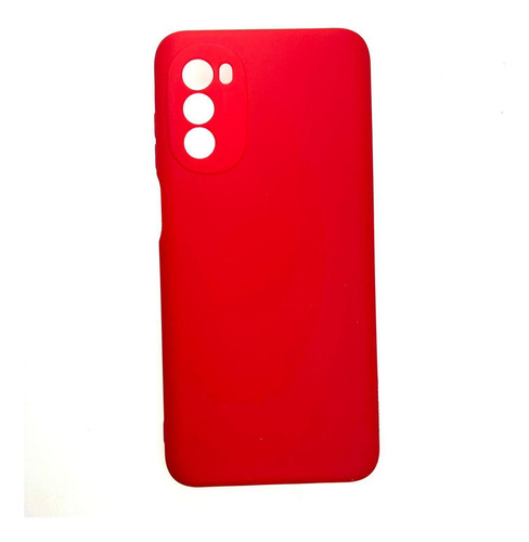 Funda roja de silicona premium para Moto G82