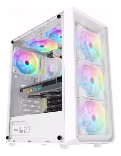 Gabinete Gamer Atx X5 Ventiladores Rgb Con Control - Link.uy