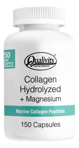 Vitamina B12 500 Mcg + Colágeno Magnesio 150 Caps Qualivits Sabor Natural