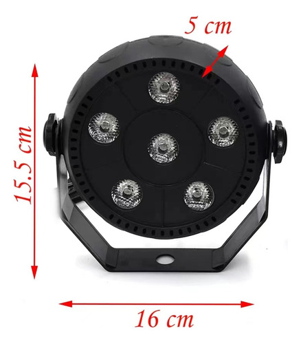 Nuevo Controlador De Dj Led Par Light 6x3w Rgbw Disco Party