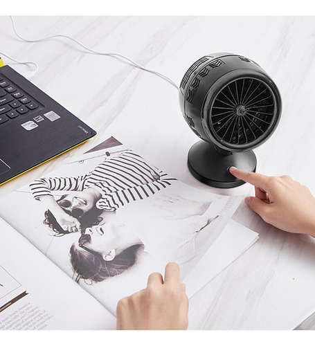 Nuevo Ventilador Turbo Portátil Usb De Doble Hoja Mini Circu