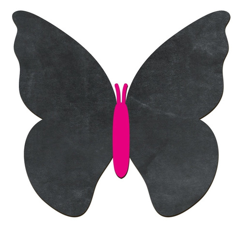 Imagen 1 de 4 de Pizarra Decorativa Pizarrón (no Vinilo) Mariposa Rosa