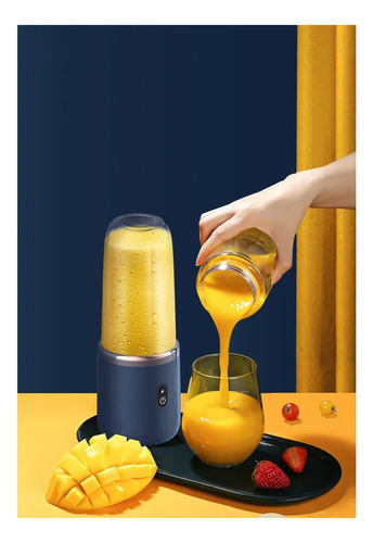Mini Licuadora Batidora Portátil 400ml + Vaso 500ml Con Tapa