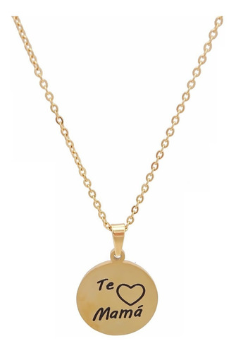 Amor Eterno - Collar Y Aretes Acero Inoxidable / Te Amo Mamá
