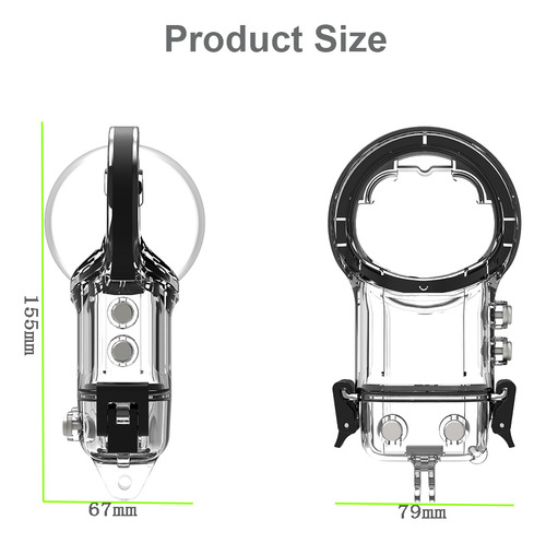 Funda Impermeable Para Cámara Deportiva Panorámica X3 Dive H
