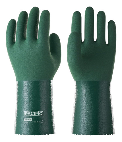 Pacific Ppe 3 Pairs Nitrile Chemical Resistant Gloves, Ch...