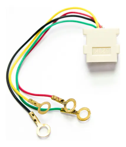 4 Conectores Rj11 Hembra 6p4c Con Terminales Ojal Marfil