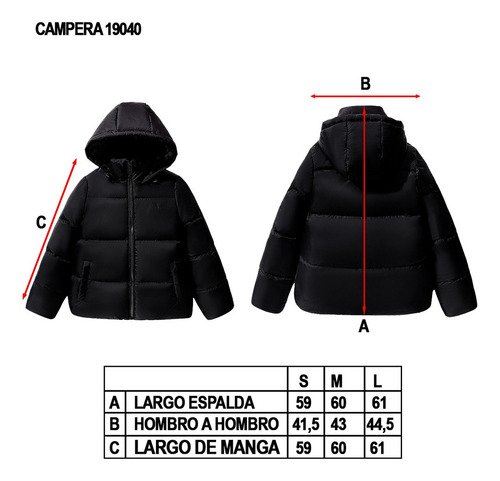 Campera Abrigo Oreiro Love Nylon Puffer Acolchado Invierno