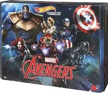 Comprar Hot Wheels Marvel Character Cars - Paquete De 5 Vehículos A Escala 1:64, Incluye Capitán América, Black Panther, Black Widow,