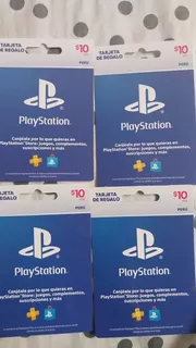 4 Gift Card $10 Playstation Store Peru