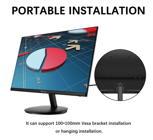 Monitor Norcent De 24 Pulgadas Con Puerto Hdmi Vga, Pantalla