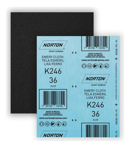 Lixa Ferro Norton  36 K246  66261199783 - Kit C/25