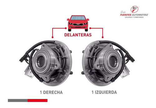 Par 2 Maza Rueda Delantera Pil Cop Town Country 4x2 2016 Abs