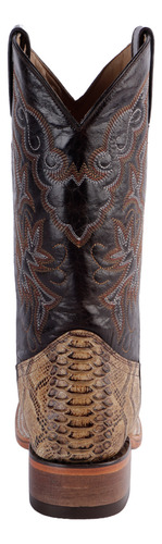 Botas Vaqueras De Piel Color Café Fratello Para Hombre 0380