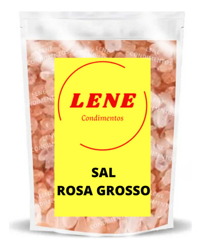 Sal LENE CONDIMENTOS Sal Rosa do Himalaia em embalado sem glúten 1 kg