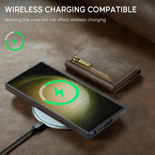 B Funda Tipo Cartera Desmontable For Samsung Galaxy S23 Ultra