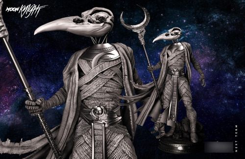 Archivo Stl Impresión 3d - Moon Knight - Khonshu - Wicked