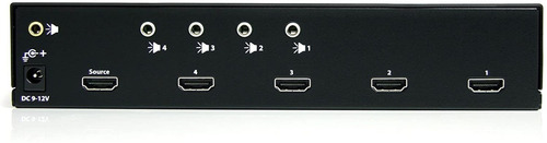 Imagen 4 de 5 de Startech St124hdmi2 Divisor Hdmi De 4 Ptos Con Amplificador