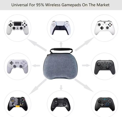 Estuche Protector Para Control De Videojuegos Negro Negro