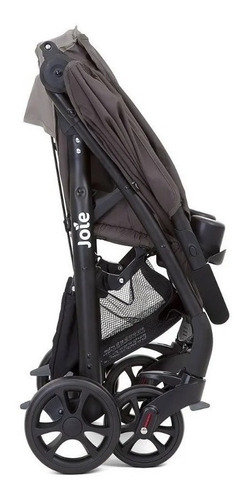 Cochecito de paseo Joie Muze travel system dark pewter con chasis color negro