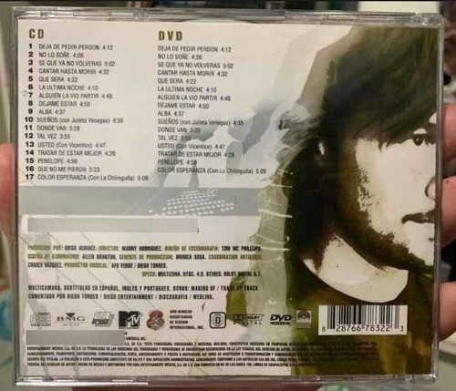 Cd Diego Torres - Unplugged (Usado)