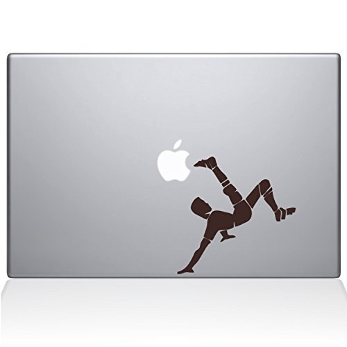 The Decal Guru Soccer Bicycle Kick Macbook Decal Vinyl