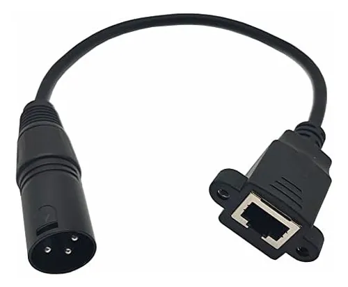 Traovien Cable Adaptador Xlr A Rj45, (1 Par) Xlr De 3 Pines