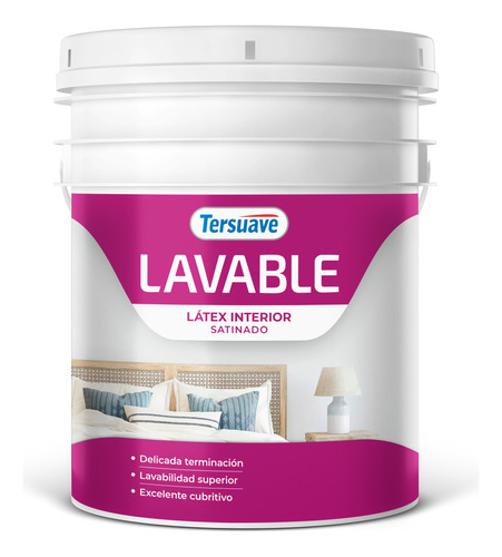 Latex Interior Satinado Lavable Tersuave 10 Lts