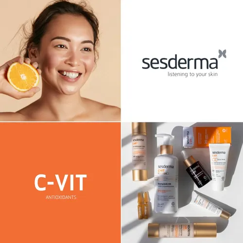 Crema Facial Hidratante Sesderma C-vit Vitamina C 50ml Seca