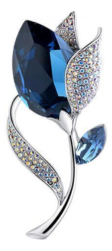 2 Broche De Flor Pin Joyería De Moda Aleación Para Azul