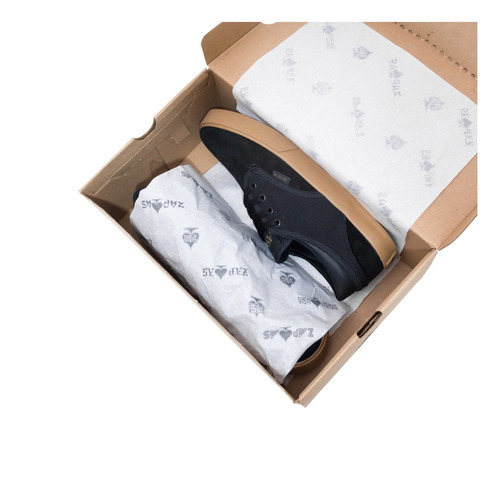 Imagen 8 de 9 de Zapatillas Urbanas Hombre Nauticas Lona Cuero Panchas Skate