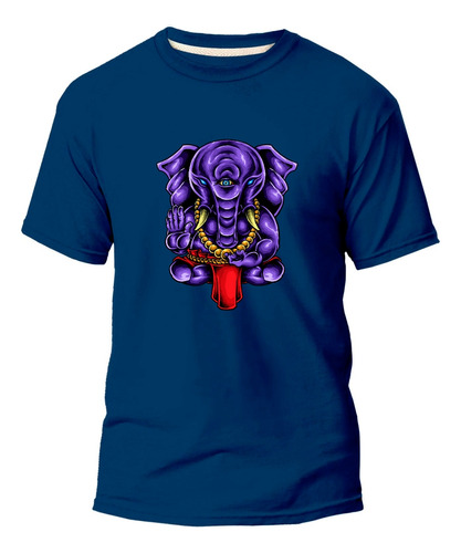 Camiseta Algodão Premium Estampa Digital Elefante Ganesha