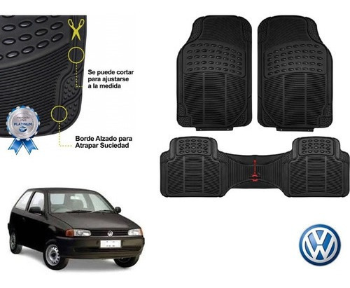 Tapetes Uso Rudo Negros Rd Vw Pointer 2003