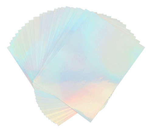 Papel Adhesivo Holográfico Imprimible A4 De 22 Hojas A Prueb