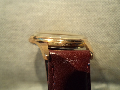 Precioso Reloj Handor Antiguo 1955 Oro Plaque 18k Seminuevo! Bordó Oro Rosado Champagne (Usado)