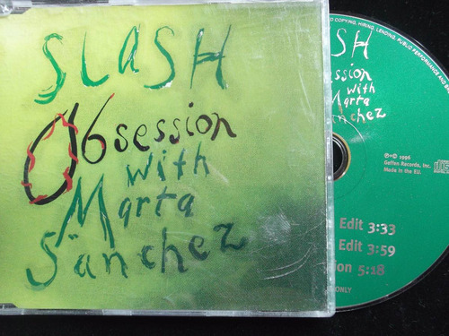 Slash With Marta Sanchez - Obsession- Cd Promo 18 (Usado)