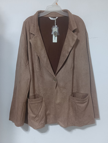 Saco Blazer Mujer Talla 4x Plus Gamuza Sintética Suave