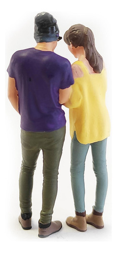 1:64 Pintados À Mão Em Miniatura Modelo Escala Amarelo A