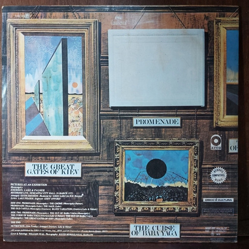 Imagem 2 de 6 de Vinil Lp Emerson Lake E Palmer Pictures At An Exhibition