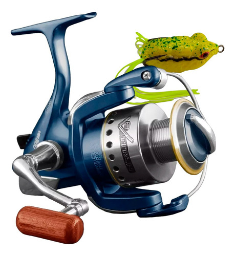 Reel Spinit Titan V8 550 8 Rulemanes + Señuelo Mitchell