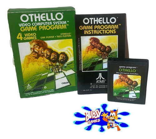Atari 2600 Jogo Othello Na Caixa Com Manual Ler Descrição (Usado)