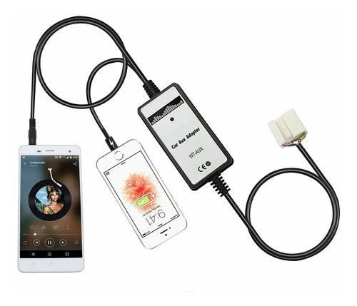 Yomikoo Adaptador Aux Para Carromp3 Player Digital Music