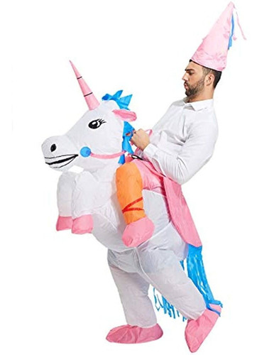 Disfraz Inflable De Unicornio Para Adultos O Niños,talla U