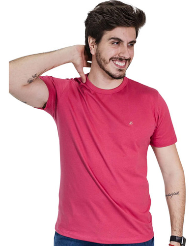 Camiseta Masculina Lisa Algodão Original - P Ao Plus Size