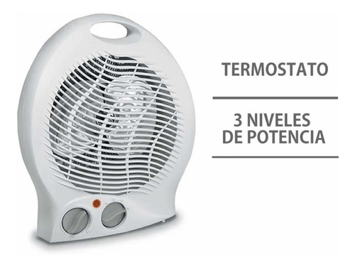 Imagen 2 de 7 de Caloventor Estufa X2 Apto Baño Y Dormitorio 1 Años Gtia